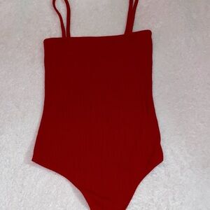 Brandy Melville Red Bodysuit